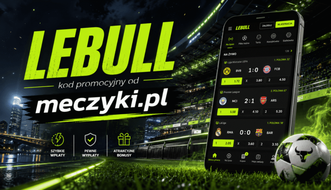 Nowe bonusy z Lebull kod promocyjny od Meczyki.pl